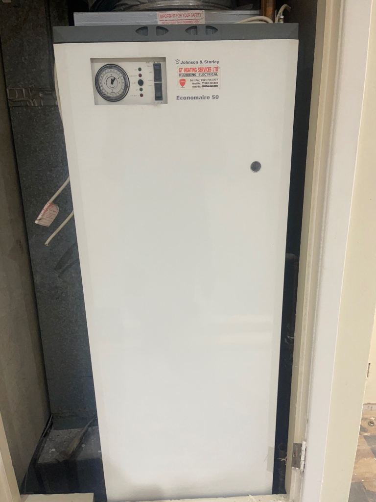 Johnson & Starley Economaire 50 Warm Air Heating Unit – Working