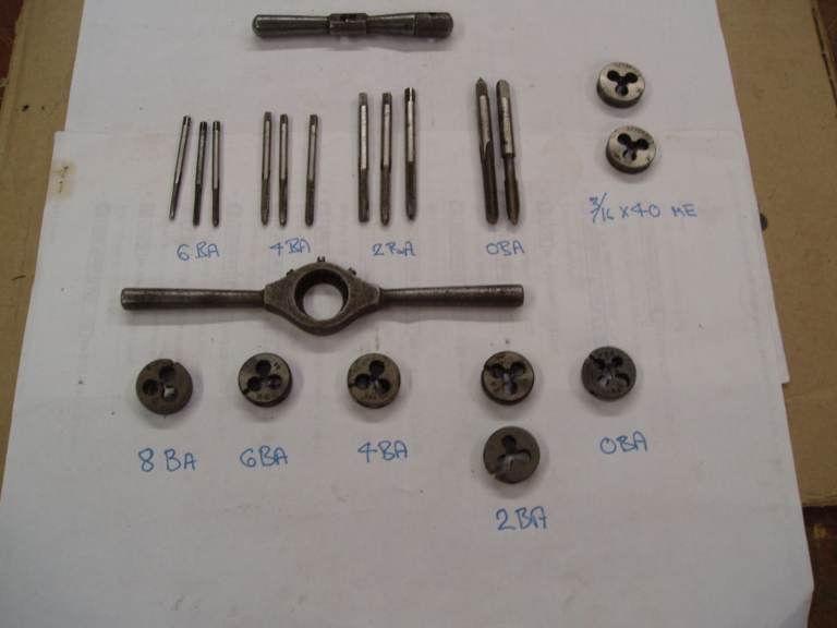 Engineering grade BA taps & dies