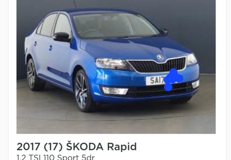 Skoda, RAPID, Hatchback, 2017, Manual, 1197 (cc), 5 doors