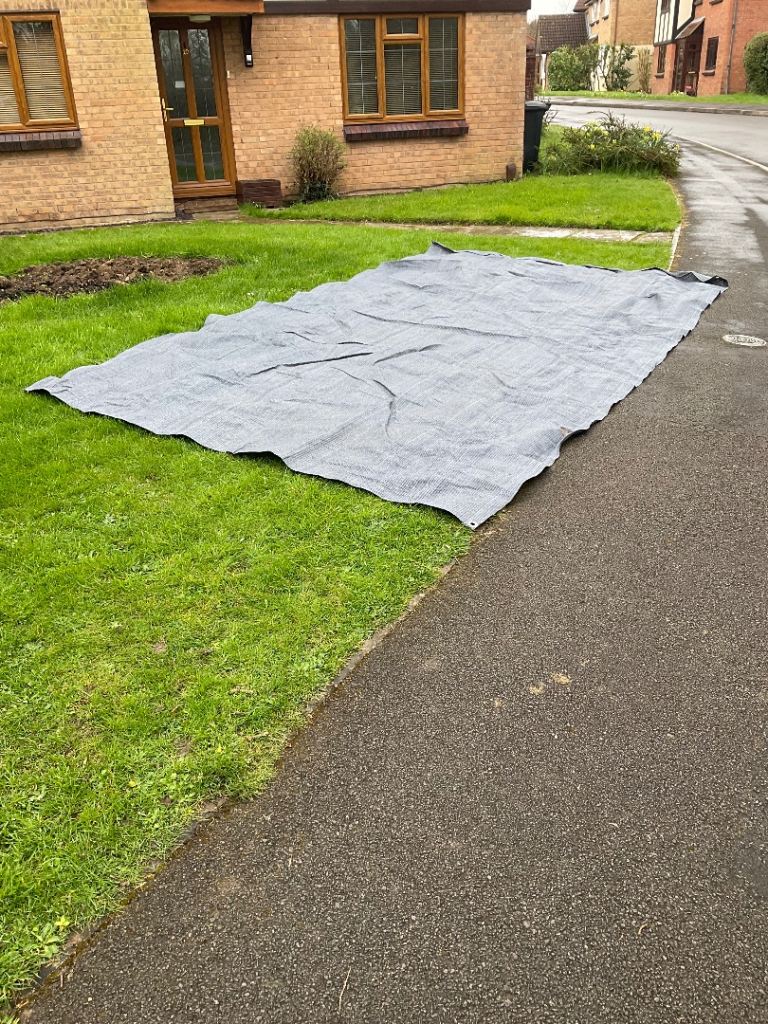 Large Grey Colour Ground Sheet For Caravan Awning.