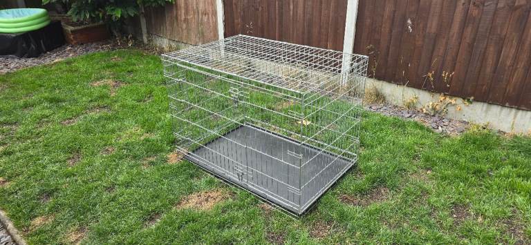 Large Foldable Steel Dog Crate