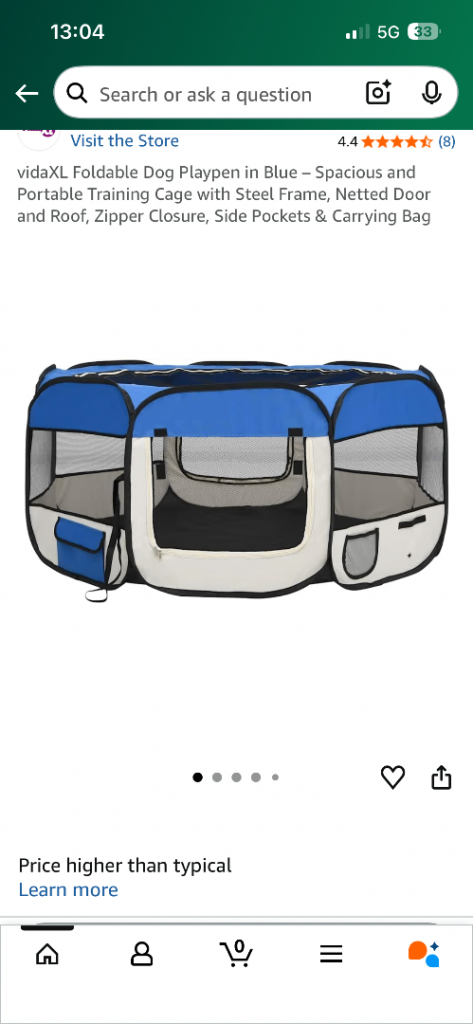 Playpen for dog or cat 