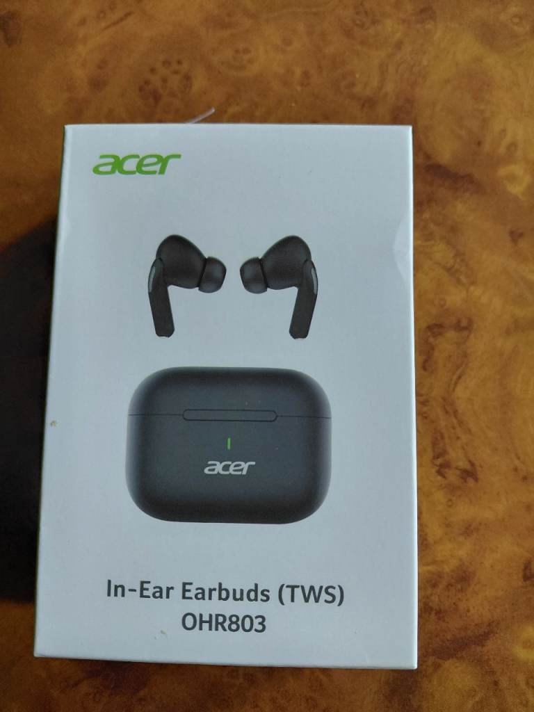 Acer OHR803 True Wireless Earbuds – New, White