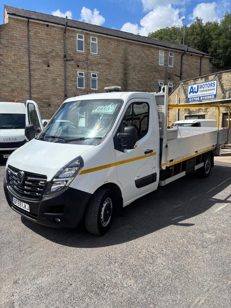 2020 Vauxhall Movano 2.3 Turbo D 130ps L3 H1 R3500 Dropside Chassis Cab, ONLY 41000 MILES! CHASSI...