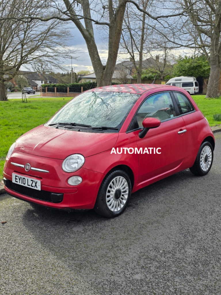 2010 Fiat 500 1.2 pop AUTOMATIC, New MOT with no advisories until Feb 27, 7 service stamps, 