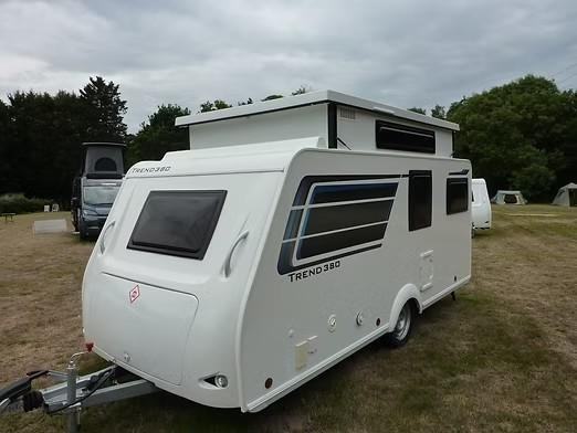 Trigano silver 380 Trend pop top caravan 