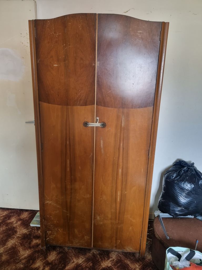 Vintage wardrobe ideal for upcycle