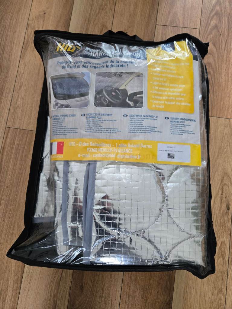 Thermal windscreen cover internal for ford transit custom 