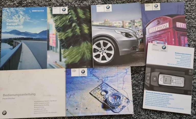 BMW E60 E61 5 series owner's book