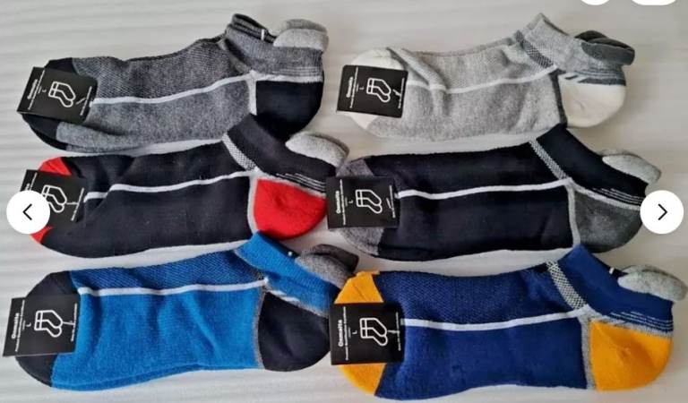 Brand New 12 pack onmaita running ankle socks for men Size 5-8