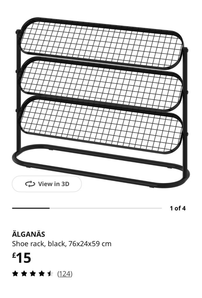 Shoe rack(collection only)