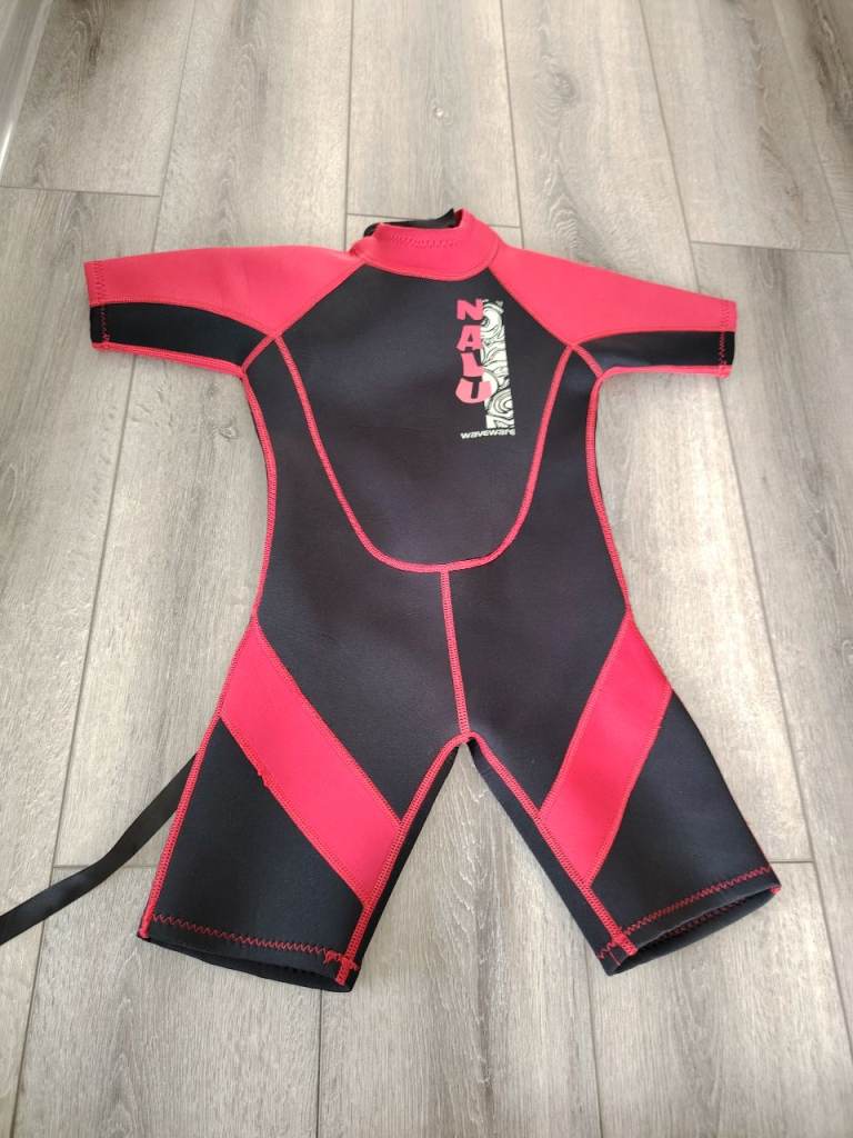 Nalu Kids Shorty Shortie Swim Wetsuit Chest 26" Surf Beach Neoprene