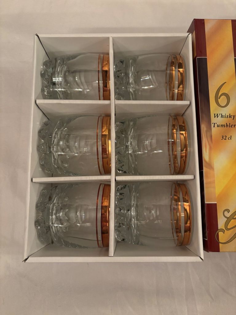Set of 6 Whisky Glasses – Classic Design