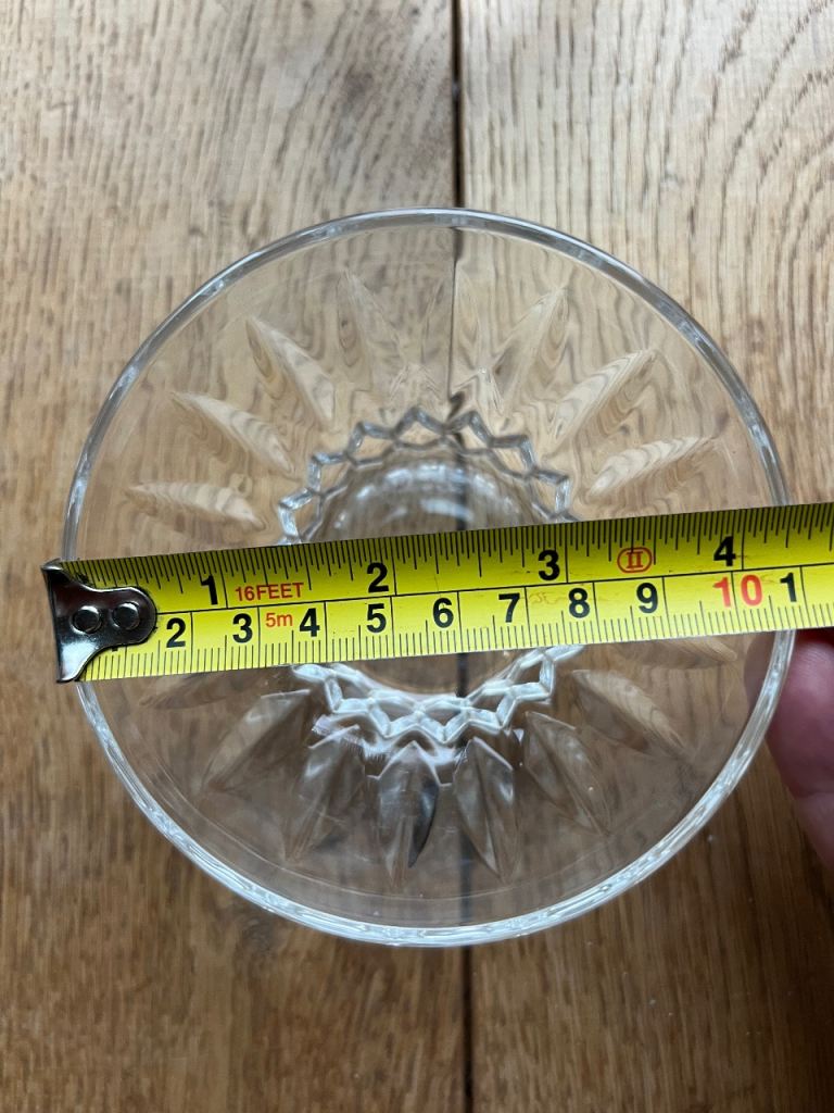  Set of six Cristal d'Arques Genuine Lead Crystal Bowls from France in original box.