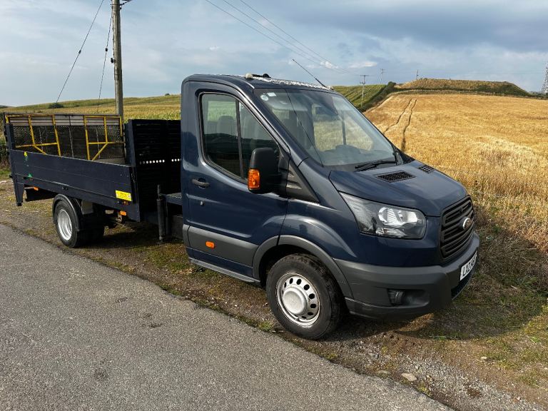 2017 Ford Transit Drop side lorry with crane & tail lift 