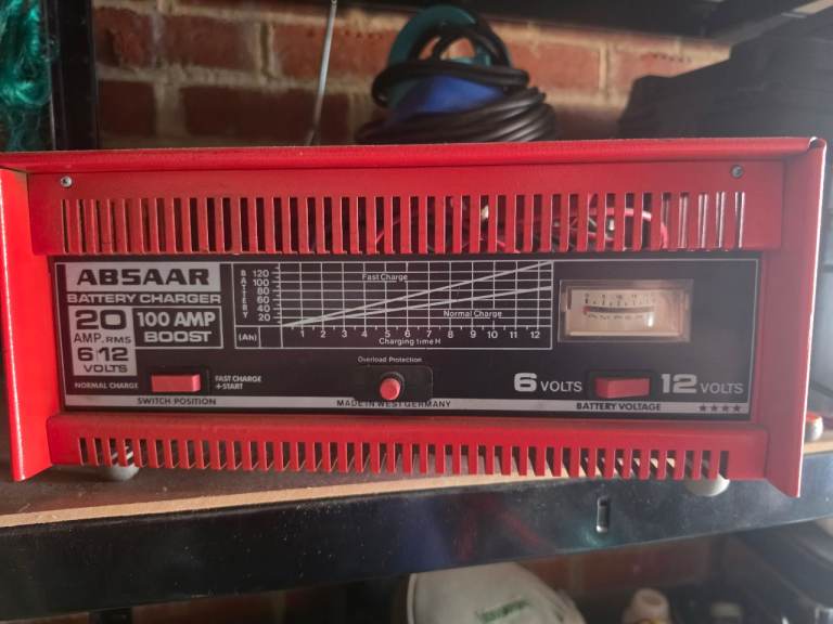 Absaar heavy duty car battery charger (6V / 12V) – 20 Amp / 100 Amp Boost