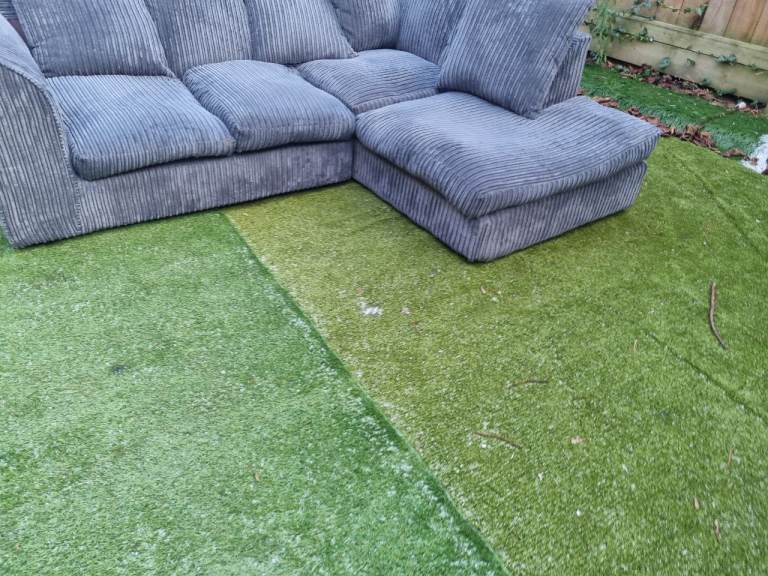 Grey corner sofa L shape  dlevery available 