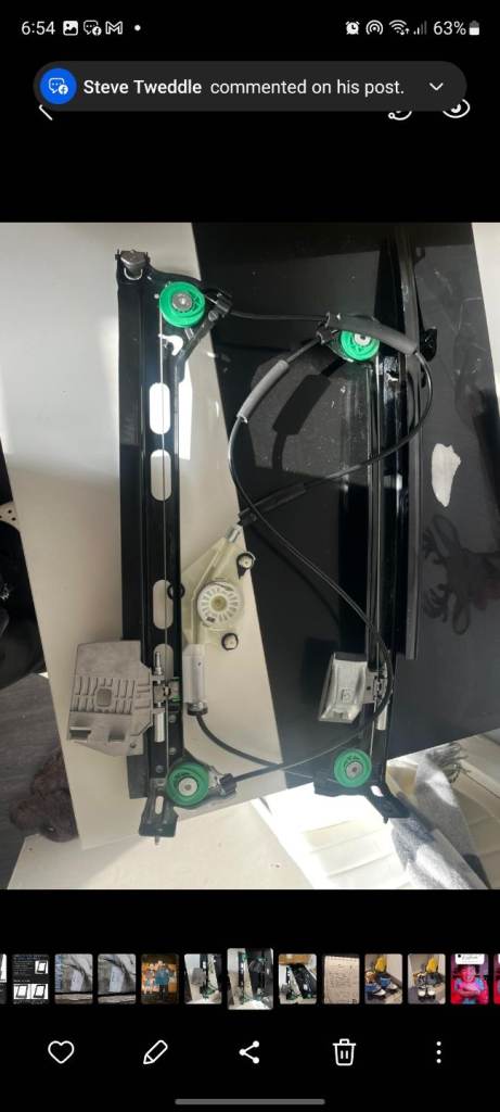 Audi a4 convertible elec window complete mechanism 
