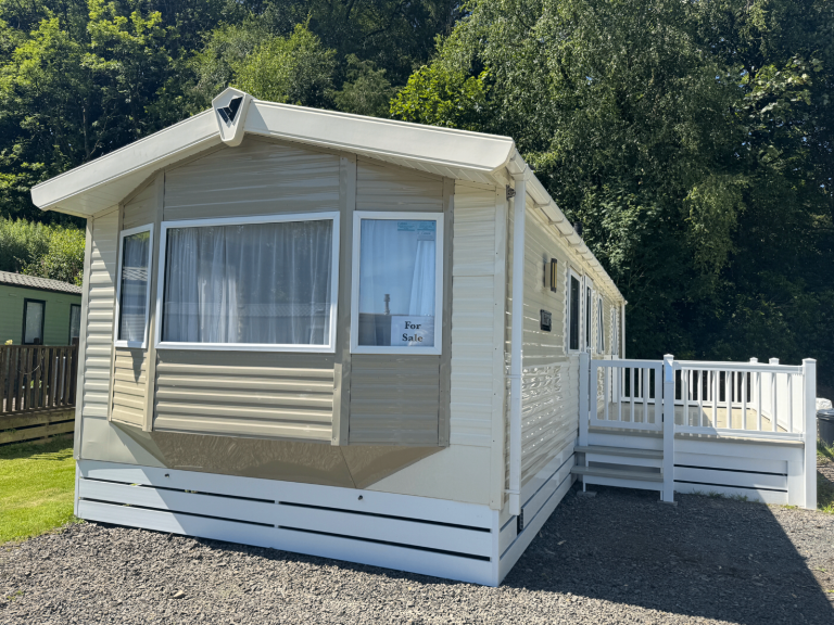 2015 Willerby Rio Premium 2 bed DG&CH Static caravan for sale with plastic decking 