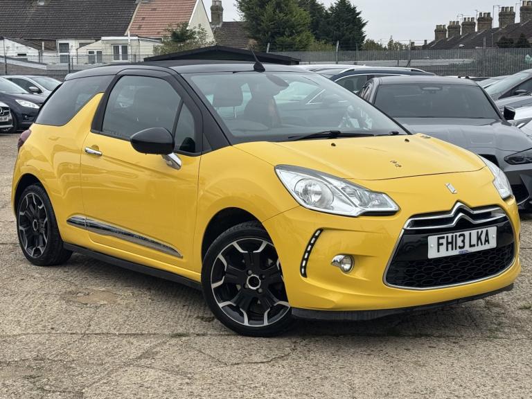 2013 CITROEN DS3 CABRIOLET 1.6 VTi DStyle Plus Yellow Petrol CONVERTIBLE PX SWAP