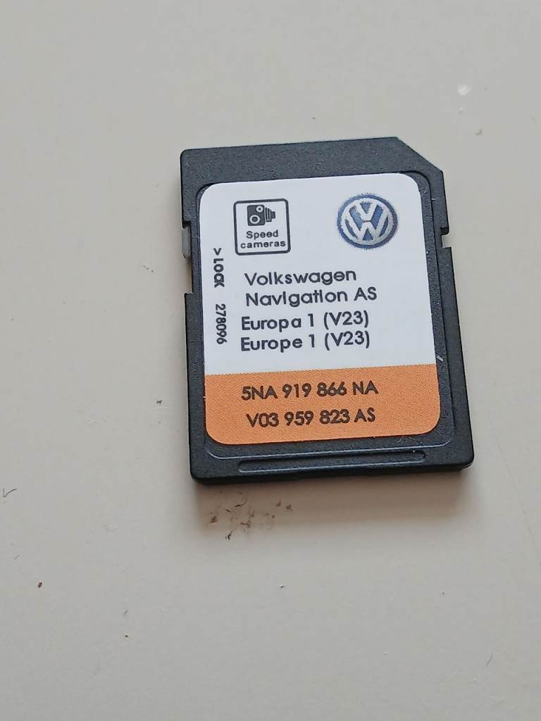 Vw sd sat nav card