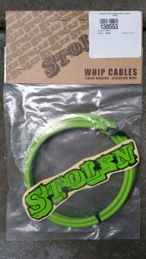 Stolen whip linear brake cable