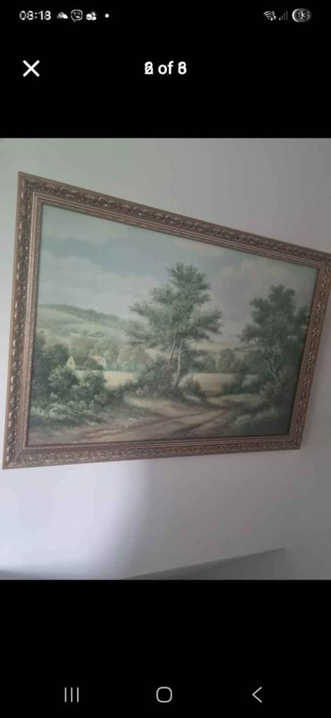 an oil painting of a landscape scene