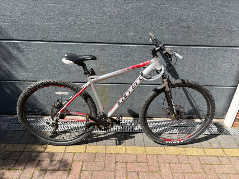 Carrera hellcat 29.5 MTB front and rear Mechanical Disc Brakes Silver/Red