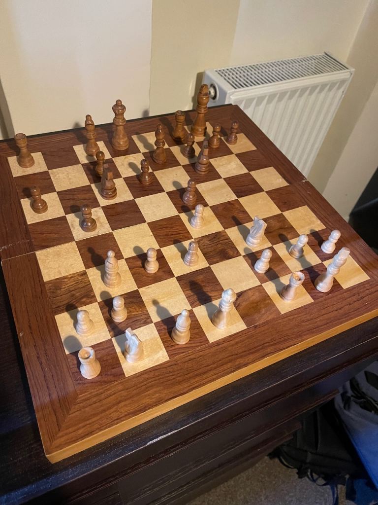 Wooden Chess Set – Good Condition, Complete with Pieces