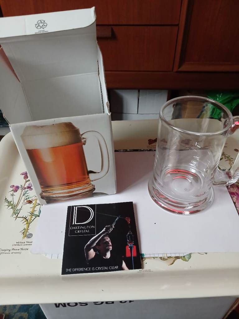 Dartington Crystal Real Ale Tankard – New, Boxed