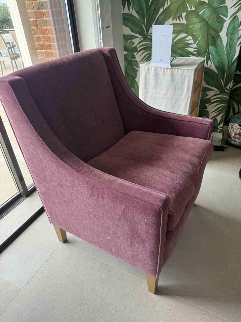 Purple armchair 