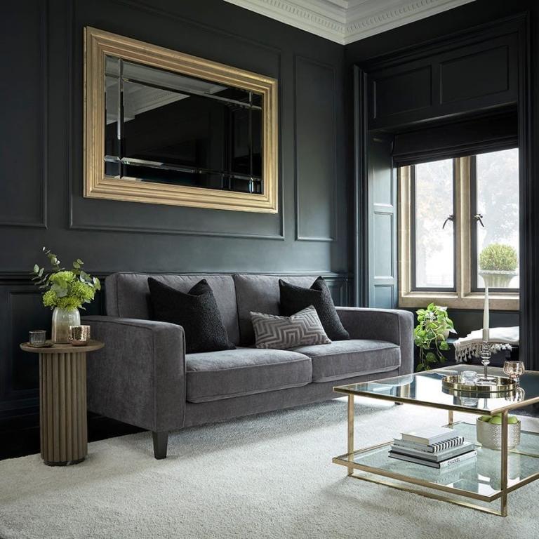 Dusk Soho Grey Chenille 3 Seater Sofa RRP £899