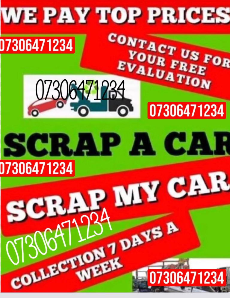 ♻️☎️ SCRAP CARS VANS WANTED CASH WAITING DAMAGED NON ULEZ NO MOT NON RUNNERS COLLECT TODAY 