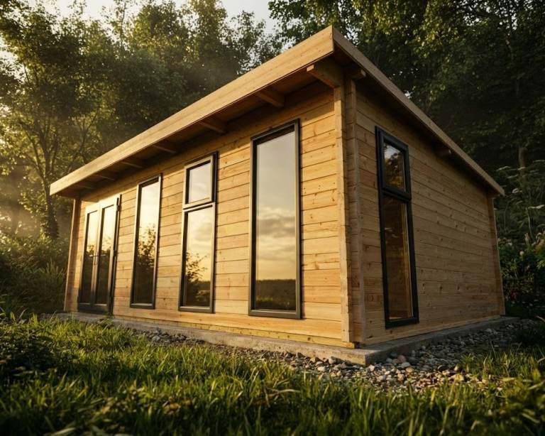 PREMIUM 70mm Log Cabin / Garden Room with uPVC Glazing – Heavy Duty