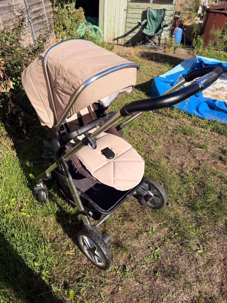 Used Beige Pushchair/Pram - Fair Condition