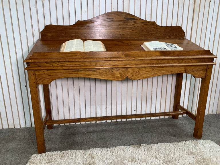 Georgain Style Oak Lectern Would convert to a Bathroom Sink/Vanity Unit H112 W144 D45