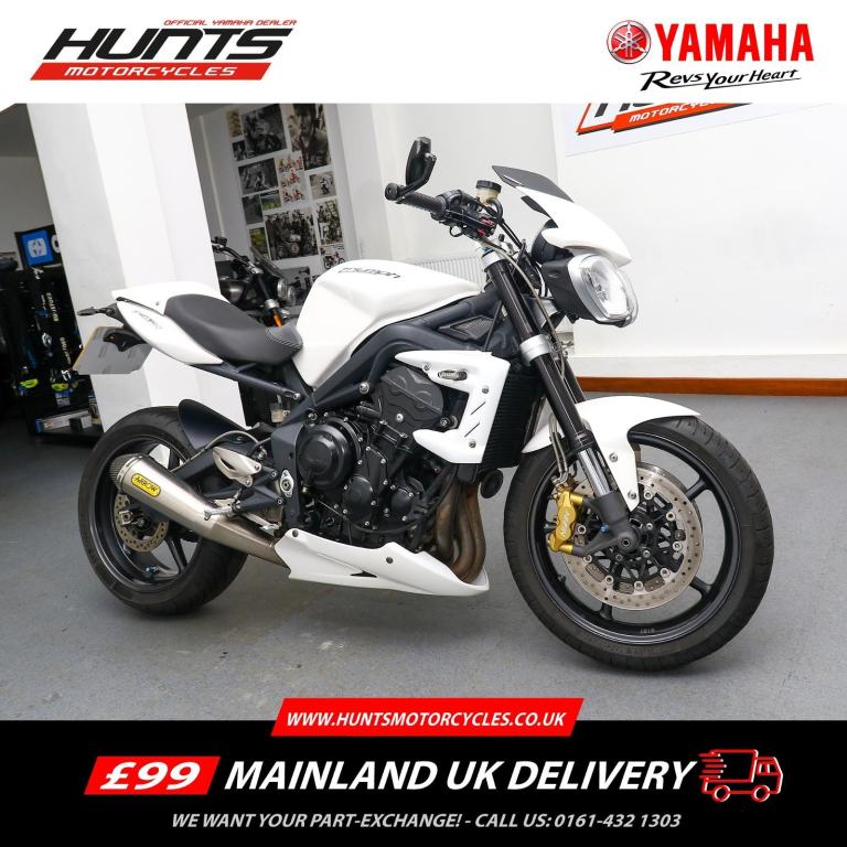 2012, '12 Triumph Street Triple 675R. Seat Cowl, Arrow Pipe. Great Value £4,495