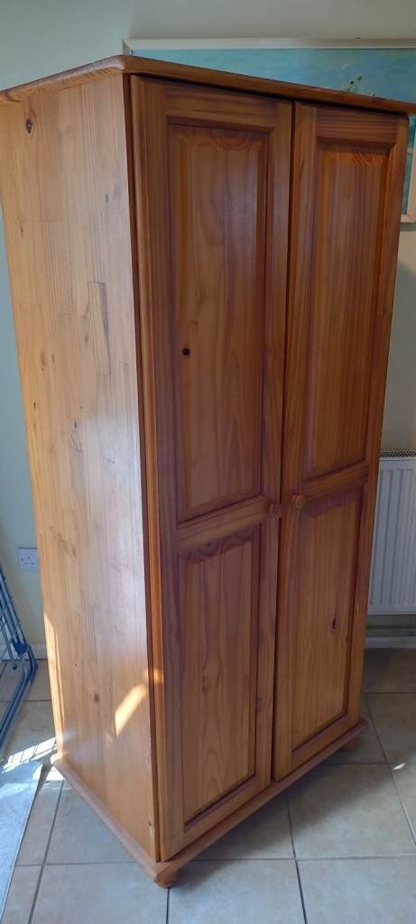 Solid Pine Wardrobe (FREE Delivery Locally)