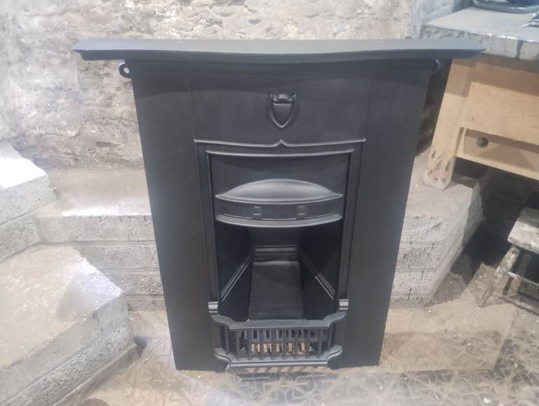 Cast iron antique fireplace