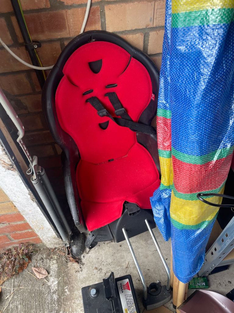 Child Bike Seat - Red and Black, Good Condition