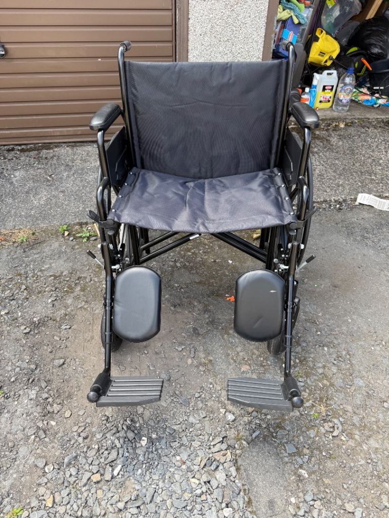 Black Folding Wheelchair – Good Condition