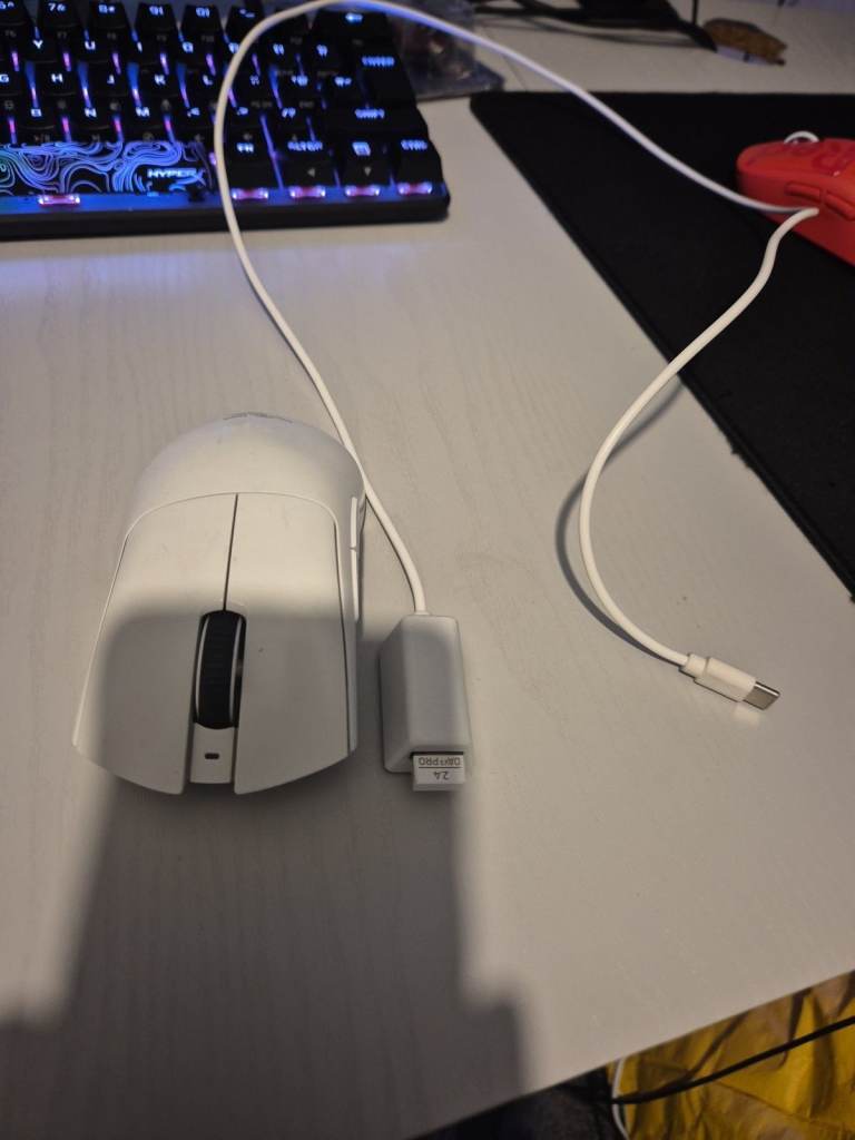 Razer DeathAdder V3 Pro Wireless Gaming Mouse - White (With Dongle & Cable)