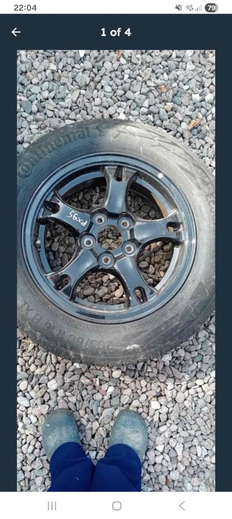 16 inch wheel and new tyre 