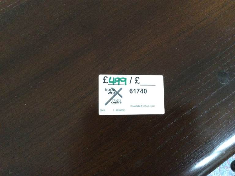 Ercol table and eight chairs #61740 reduced to £350