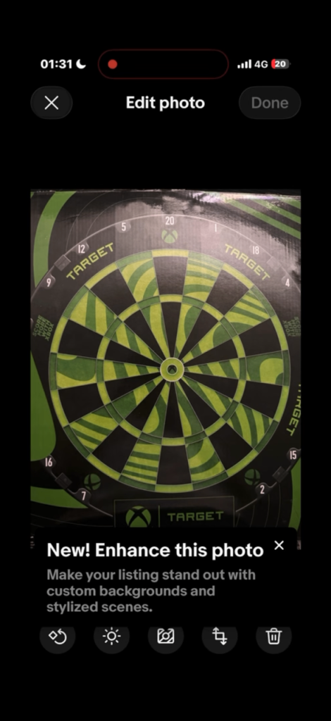 Xbox limited edition 1 of 200 only dart board