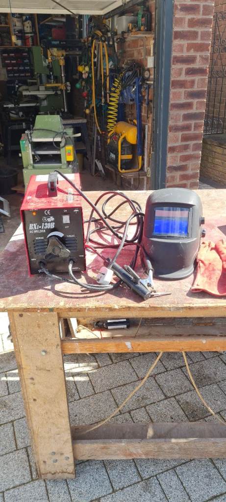 Welding Machine BX1-130B with Helmet, Gloves & Rods