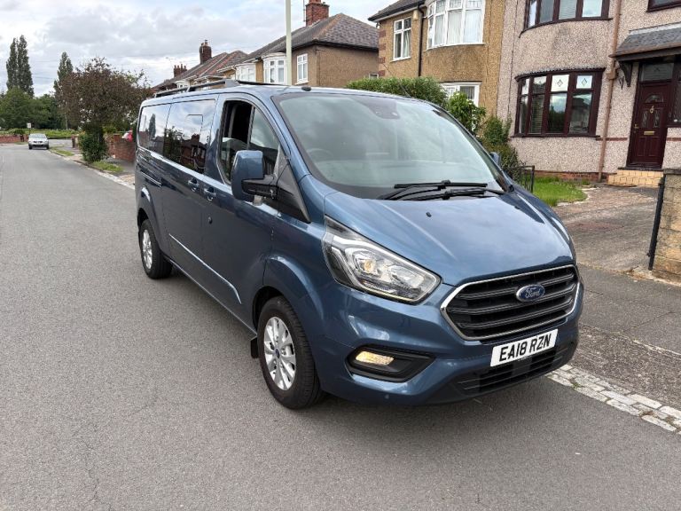 2018 FORD TRANSIT CUSTOM LIMITED AUTOMATIC CREW VAN LWB L2 160K 1 OWNER NO VAT