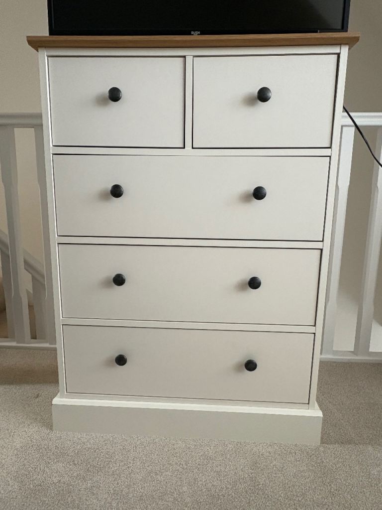 Argos Home Kensington 5 Drawer Chest - Ivory