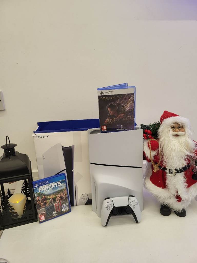 Ps5 slim  2games with controller 