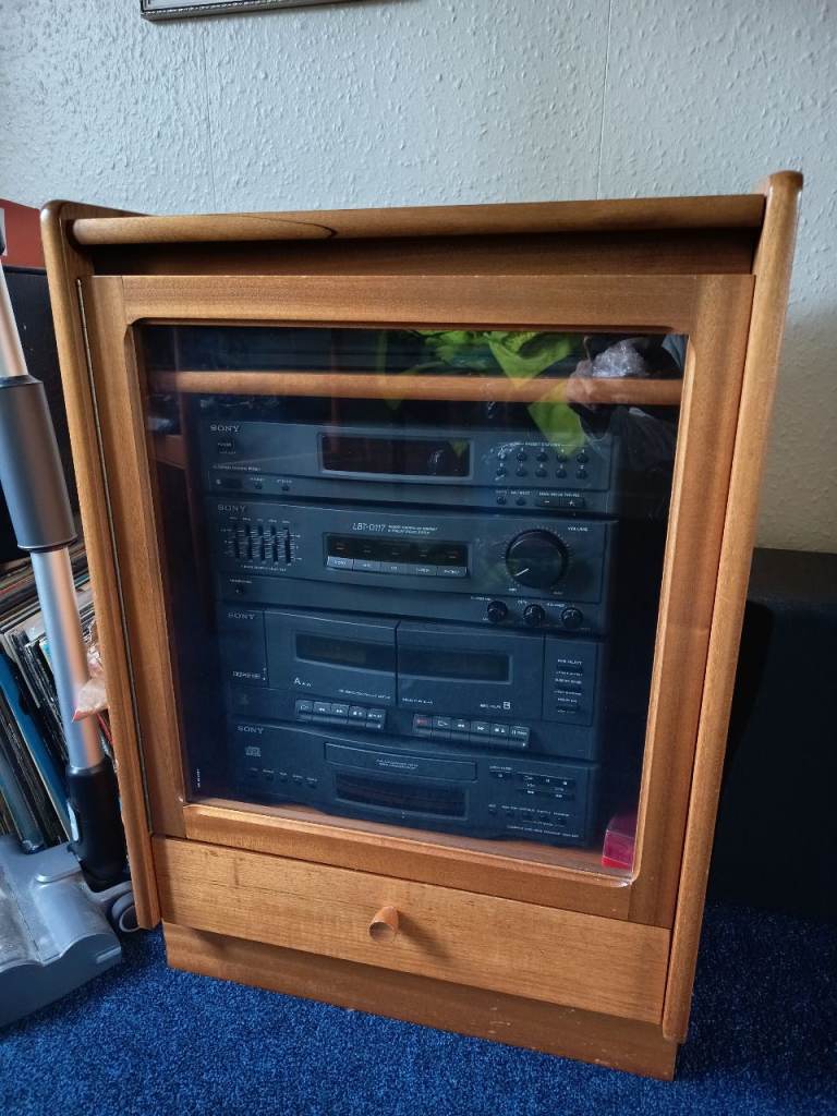 Nathan Vintage Retro Hi-Fi Stereo Cabinet